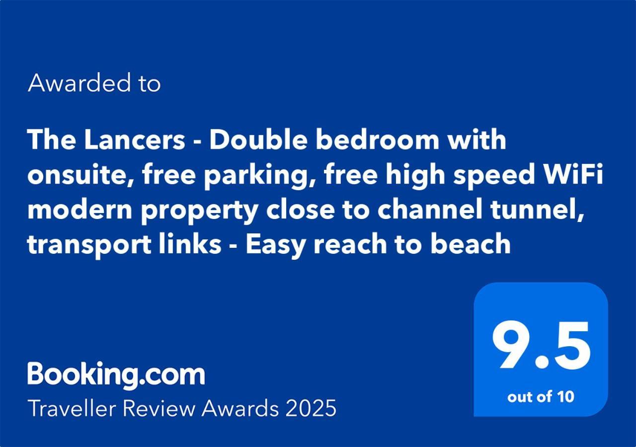 Modern Double Room With En-Suite, Parking & Fast Wifi - Close To Beach Sandgate Kültér fotó